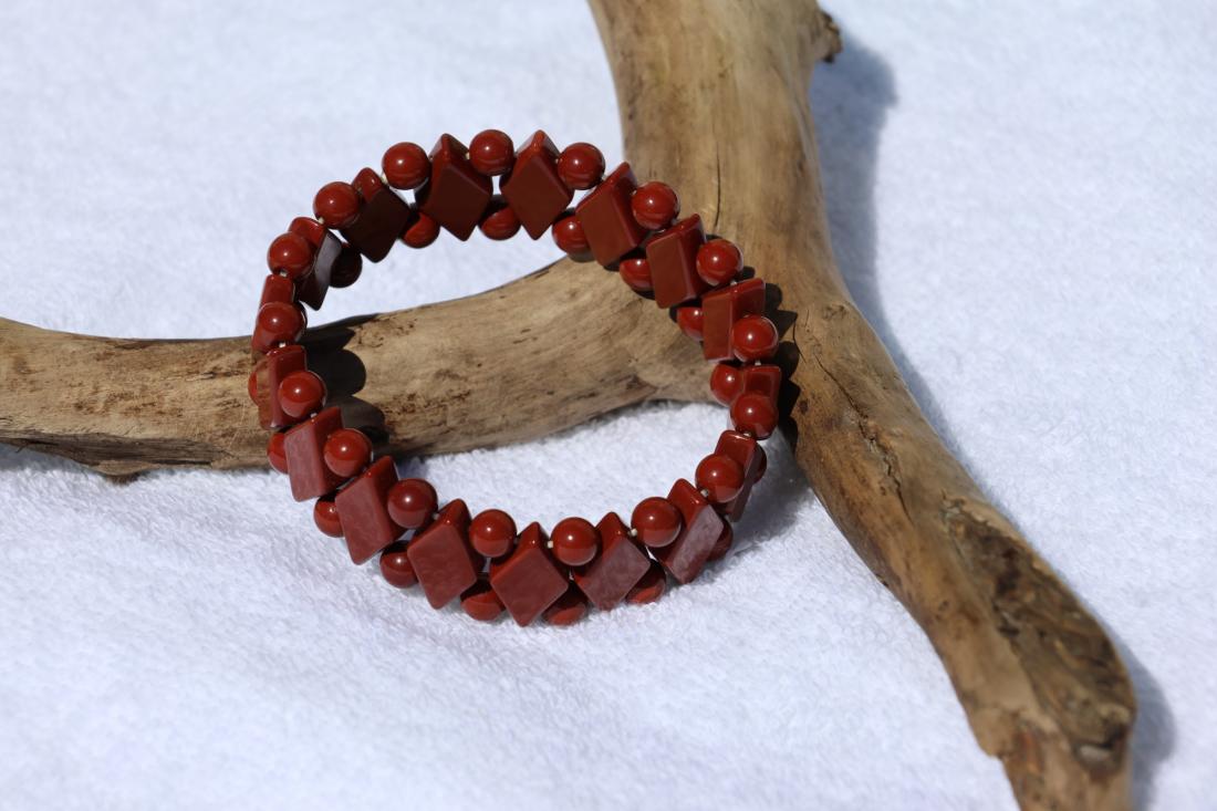 Bracelet Jaspe Rouge