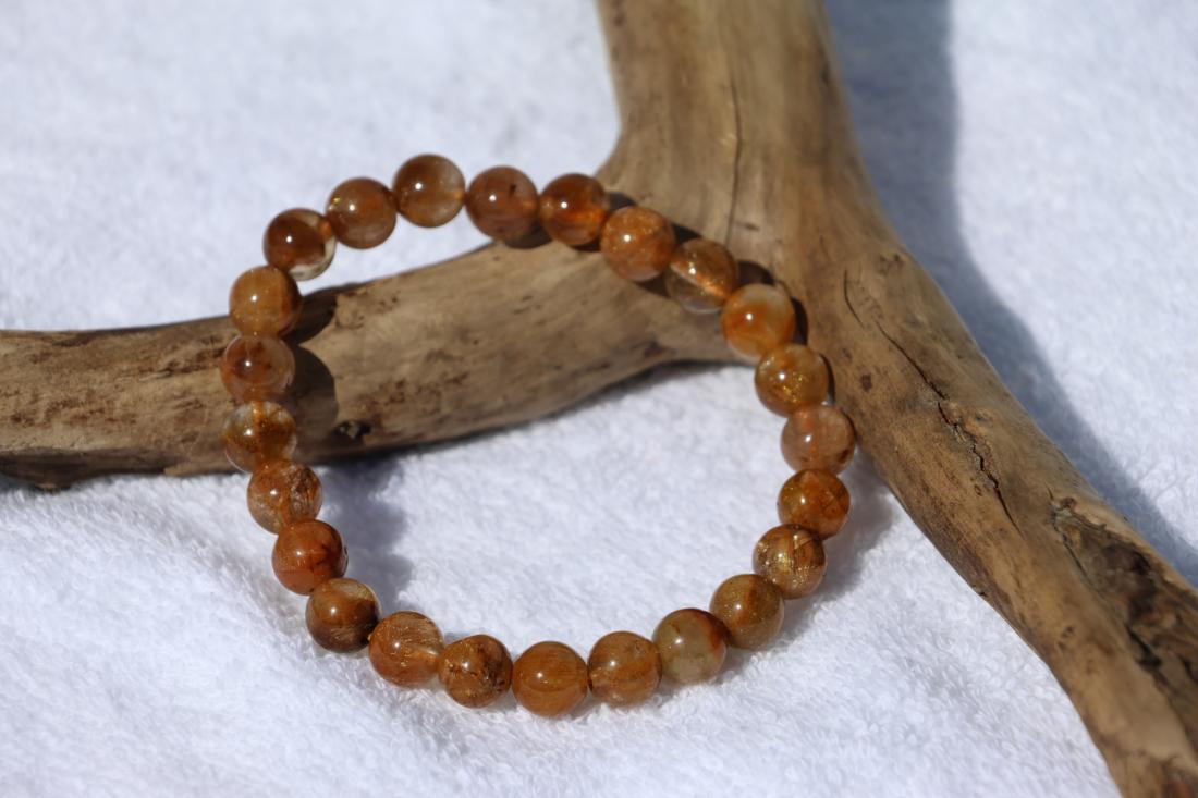 Bracelet Quartz-Rutile (Cheveux de Vénus)