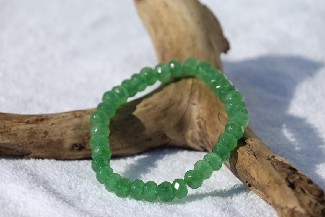 Bracelet Aventurine Verte facetée